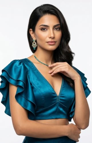 Image of Silk Satin Fabric for Tops, Frocks, Gowns, Blouses, Patiyala, Palazzo