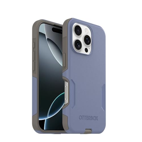 Image of OtterBox iPhone 16 Pro (Only) - Commuter Series MagSafe Case - Spiced Orchid (Blue & Grey) - Built-in Magnets - Slim & Tough - Pocket-Friendly - with Port Protection