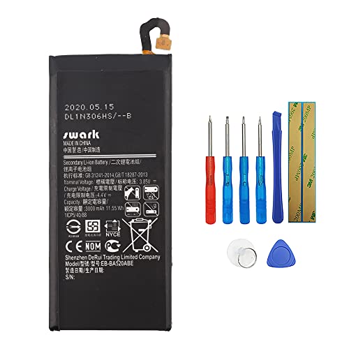 Swark EB-BA520ABE Batterie Compatible avec Samsung Galaxy A5 2017 (A520F), avec Outils