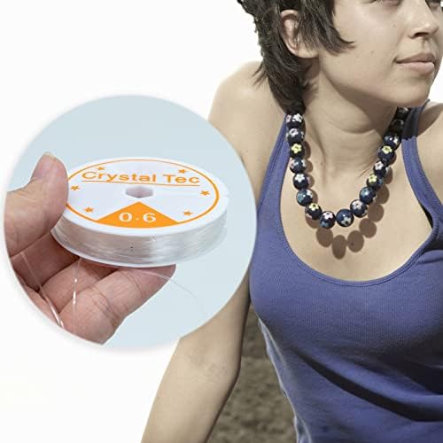 Clear Stretch Elastic 0.6mm 15 metres Elastic Beaded String for DIY Jewellery Making Necklace Bracelet Beading Thread