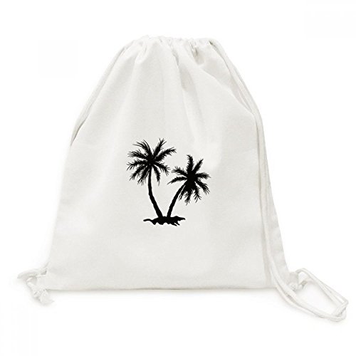Sac cordon toile noire pour transporter vos affaires de plage