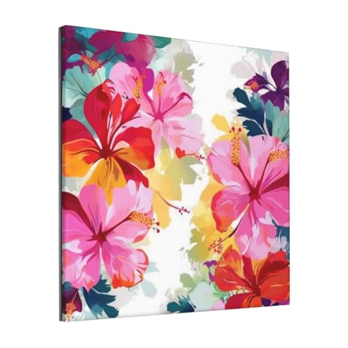 Toile murale hawaïenne LHDGBWC pour raviver un mur blanc triste et terne