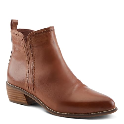 Spring Step Women’s MARSAL Leather Ankle Bootie – Pointed Toe with Side Zipper & Stacked Heel2