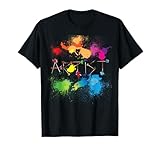 Artist Messy Painters Funny Paint Splatter Art T-Shirt T-Shirt