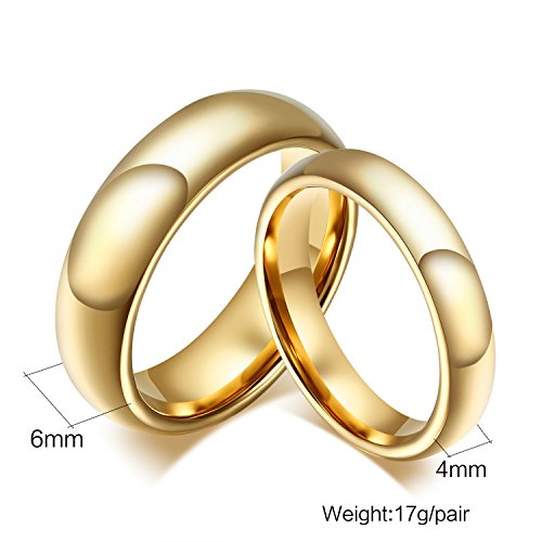 ZKXXJ Personalized Wedding Bands Sets for Him and Her,2Pcs Tungsten Carbide Custom Name Date Coordinates Engraved Couple's Ring Set Customized Couple Jewelry for Valentine's Day,Promise Gift2