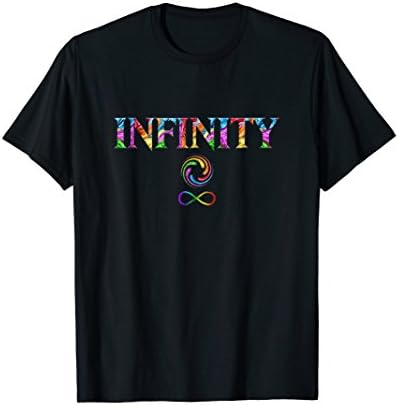 Infinity Symbol Lemniscate Typo Spiral Rainbow Stones shirt