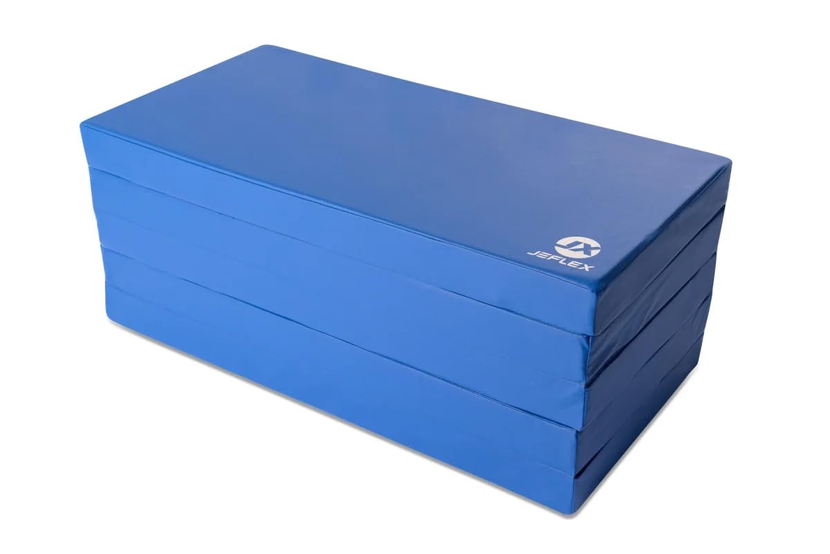Jeflex - Colchoneta plegable Gimnasia 250 x 100 x 8 cm fabricada en Alemania / Esterilla de gimnasia / Colchoneta multifuncional y yoga / Esterilla de juego para habitación de los niños