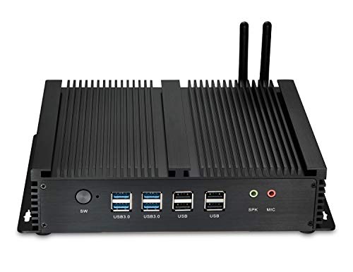 Image of Mini PC, i5 CPU Office Computer, 8GB RAM, 128GB SSD, HD Graphics 4400, 6xCOM RS232, 4xUSB 3.0, 2xNICs, 2xHD, Metal Case