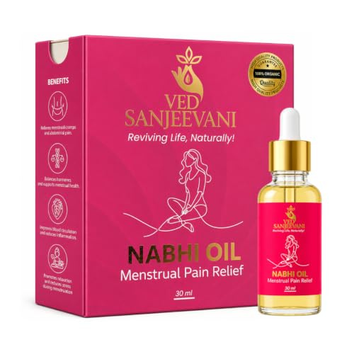 Image of Ved Sanjeevani, Menstrual Comfort Nabhi Oil | For Period Cramps & Abdominal Discomfort | With Herbal Ingredients | 30 ml