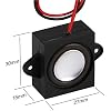 MakerHawk 2pcs Mini Speaker - 3W 8 Full-Range Portable Advertising Speaker Connector (3.3V - 5V)