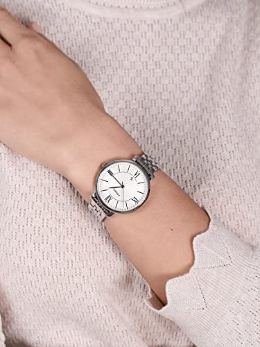 Fossil Women's Jacqueline Quartz Stainless Steel Three-Hand Watch, Color: Silver (Model: Es3433) #TOP6