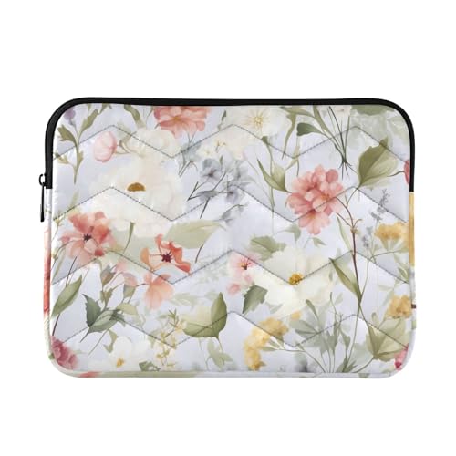 Funda para portátil 13-14 pulgadas con diseño acuarela flores