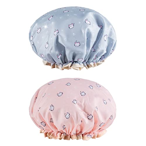 Cuffia Da Doccia Riutilizzabile Da Donna, Regolabile A 3 Strati, Cuffia