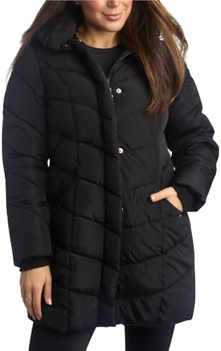 Steve Madden Womens Long Puffer Coat - Heavyweight Insulated Fall...