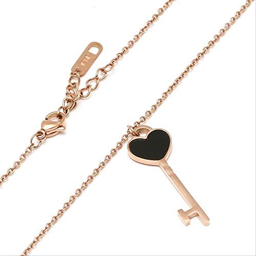 Collier coeur clé cadeau idéal avec pendentif os de pêche