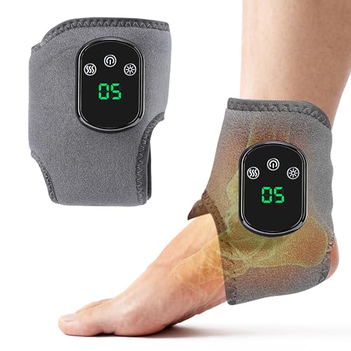 YAZHI Foot Massager 2-in-1 Warming Wrap &ndash; Relax & Renew Foot & Ankle Massager with 3 Modes...