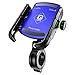 BTNEEU Porta Cellulare Bici, Supporto Telefono per Moto Universale Anti-Shake, Supporto Smartphone per Bici Manubrio MTB Scooter 360° Rotabile Compatibile con 3.5"-7.0" iPhone Samsung Huawei (Blu)