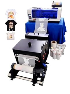 WJTZXY A3+ Plus XP600 DTF Printer with Shaking Dryer Machine,Stable, Colorful,Include 5x500ml Ink & Film and Powder