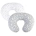 SH-RuiDu Copertura del Cuscino Infermieristico per i Neonati, 2 Pz Cotone U-Shaped Nursing Cuscino di Apprendimento Sit Pillow Rimovibile Cuscino Lavabile Slipcover per Le Madri Cuscini Allattamento immagine