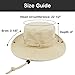 Phaiy Bucket Hat Wide Brim UV Protection Sun Hat Boonie Hats Fishing Hiking Safari Outdoor Hats for Men and Women Beige