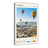 OAHFDF Lienzo decorativo para pared, diseño de Capadocia de Estambul, de Turquía, para decoración de sala de estar, dormitorio, 30 x 45 cm