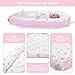 XPIY Baby Lounger - Baby Lounger for Newborn, Breathable & Soft Baby Nest Cover for Baby 0-24 Months, Babies Essentials Gifts, Portable Infant Lounger Baby Floor Seat for Home and Travel(Watermelon)