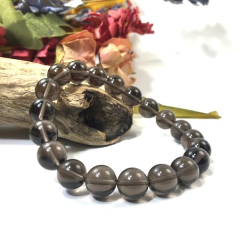 スモーキークォーツ パワーストーン ブレスレット 10mm 天然石ブレス シンプル 浄化 数珠ブ