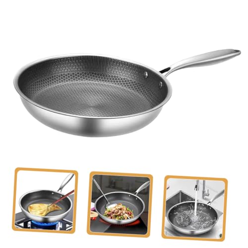 Wok de Acero Inoxidable con Asa Ergonómica y Diseño Panal miniatura 7