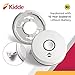 Kidde Wireless Hardwired Smoke Detector, 10-Year Battery Backup, Voice Alerts, Photoelectric Sensor Wire-Free Interconnect Combination Alarm