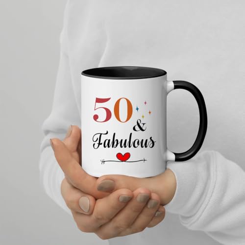 Taza de cerámica para cumpleaños 50 años 11 oz miniatura 5