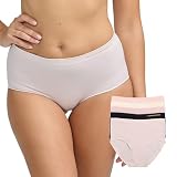 BCBGMAXAZRIA Seamless 5-Pack Brief Underwear Ropa Interior, Fresa Crema, S (Pack de 5) para Mujer