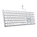 immagine 8SATECHI Tastiera con Cavo USB in Alluminio e tastierino numerico Compatible con iMac - 2020 iMac, iMac PRO, 2020 Mac Mini e Altri (Tedesco, Argento)