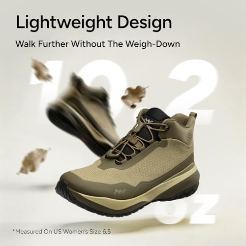 Image of Women's Hiking Boots Waterproof Lightweight Trail Shoes Zn-30 | Lightweight Feel, Easy to Wear, Modern Outdoor Style, Mid-cut Supportive Fit, Comfort for Walking & Travel