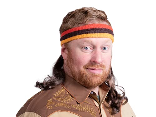 The Bronco Mullet Headband Wig One Size
