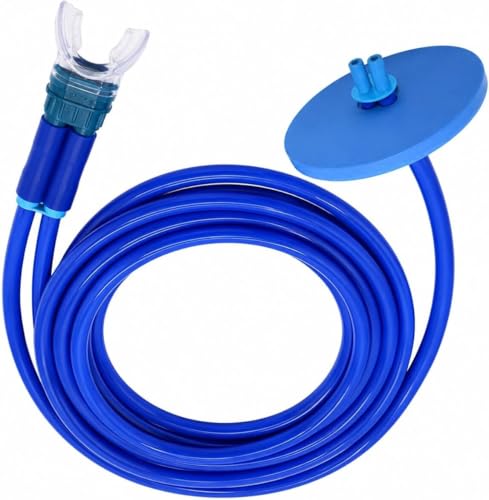 Swimming Snorkel Underwater Breathing Tube with Float Head 118.11 inch Swim Breathing Pipe for Adult Diving Swimming Water Sports and Outdoor
