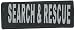 Dogline Search and Rescue Patches, Removable, Hook and Loop Fastener, Small/Medium