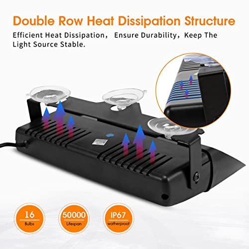 Foxcid Led 2 In 1 Interior Visor Emergency Strobe Light W/ Suction Cups, Front/Rear Windshield Deck Safety Hazard Warning Flashing Light For Vehicles #TOP2