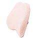 Produktbild BWBW Lordosenstützkissen, Memory Foam Rückenstützkissen für Auto- und Bürocomputerstuhl, Rollstuhl und Liege, grau,Pink