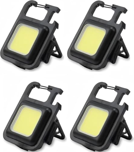 樹脂版4個 LED 投光器 COB 作業灯 COBライト ミニ投光器 ミニ懐中電灯 USB充電式 キ