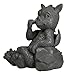 Ebros Whimsical Garden Dragon Picking Nose Treasure Hunt Statue Cute Baby Dragon Faux Stone Resin Finish Figurine Dungeons and Dragons Mythical Fantasy Sculpture Guest Greeter Home Decor