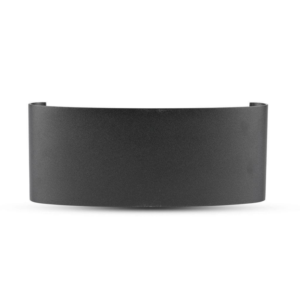 LEDLUX LD8619 Applique Led Da Parete 8W 8X1W Carcassa NERA Doppio Illuminazione Up-Down e Indiretto Con Angolo Luce 150 Gradi IP54 Interno Esterno (Bianco Caldo 3000K) (Bianco Neutro 4000K)