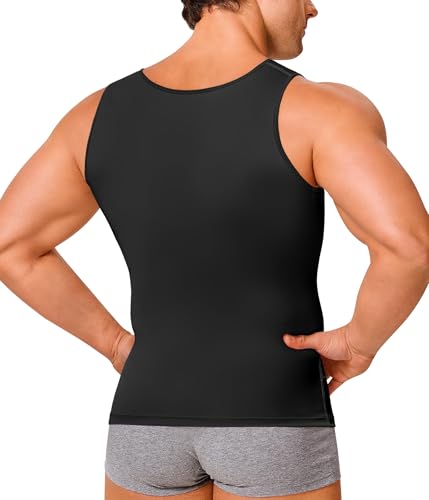 Gotoly Men Compression Shirt Shapewear Slimming Body Shaper Vest Undershirt Tummy Control Tank Top2