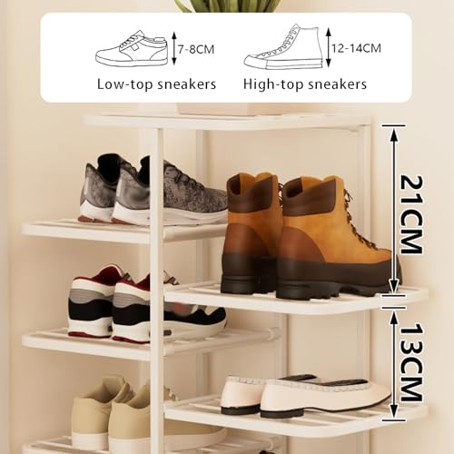 Range-chaussures grande capacité multi-niveaux à étagères grillagées