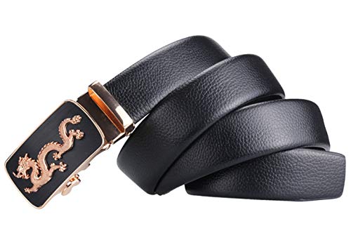 ALAKA Mens Dress Belt Automatic Alloy Buckle Ratchet Belt…3