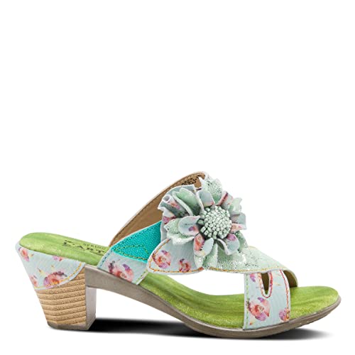Spring Step L'artiste Women's Cassana Slide Sandal Green Multi Eu 35 / Us 5 #TOP4