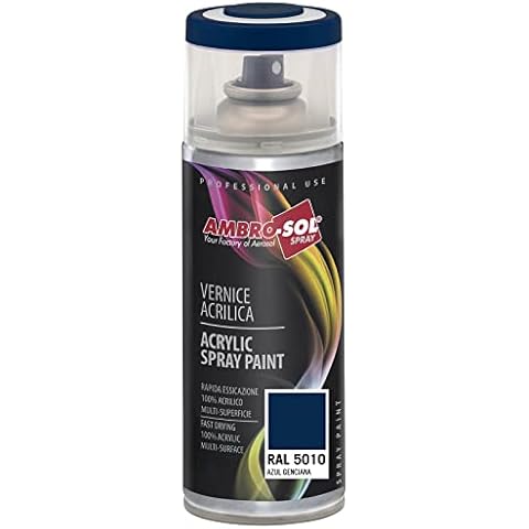 Pintura acrílica en spray Ambro-Sol Azul Genciana 400 ml Cover