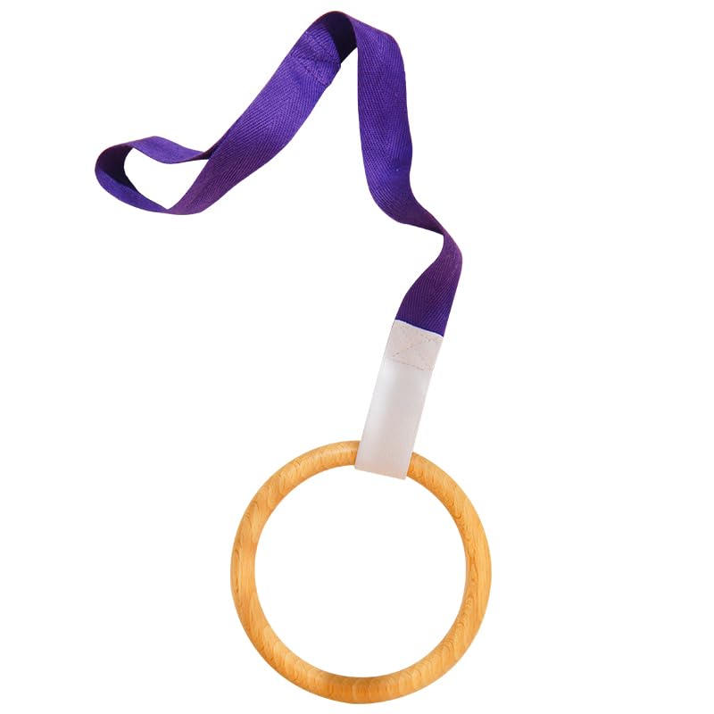 Purgano Baby Pull Ring, Wooden Activity Ring with Strap, Early Development Toy — image 1