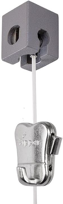 STAS qubic pro + Steel Cord 59 inch + STAS Zipper - Single Point Hanging System for Wall or Ceiling