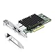 10Gtek für Intel X540-T2 10Gb PCI-E NIC Netzwerkkarte, Dual Copper RJ45 Port, mit Intel X540 Controller, PCIe Ethernet LAN Adapter für Windows Server/Windows/Linux/ESX