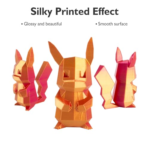Image of GIANTARM Dual Color PLA Filament, Silk PLA Filament 1.75mm + /-0.02mm,1KG Spool(2.2lbs) Vacuum Packaging, 3D Printing Filaments Fit Most FDM Printer